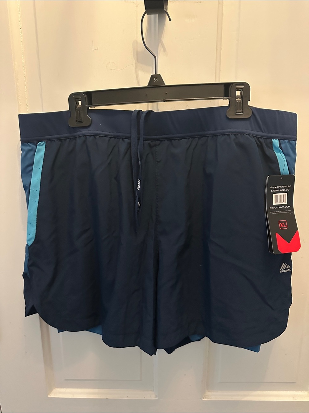 New XL Performance Navy Blue Athletic Shorts